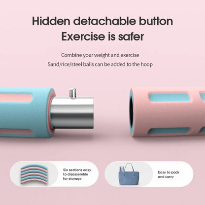 Stainless Steel Fitness Hoop: Abdomen Workout Circle