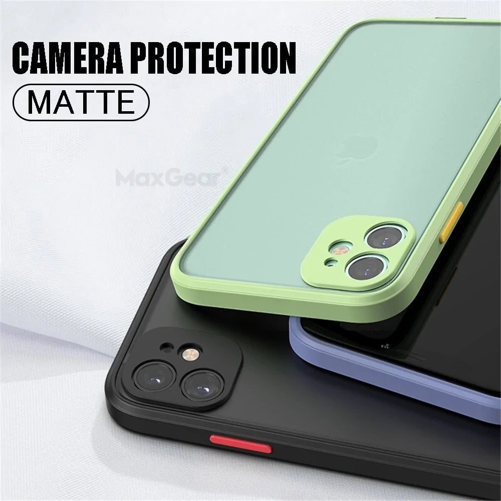 Shockproof Matte Case For iPhone