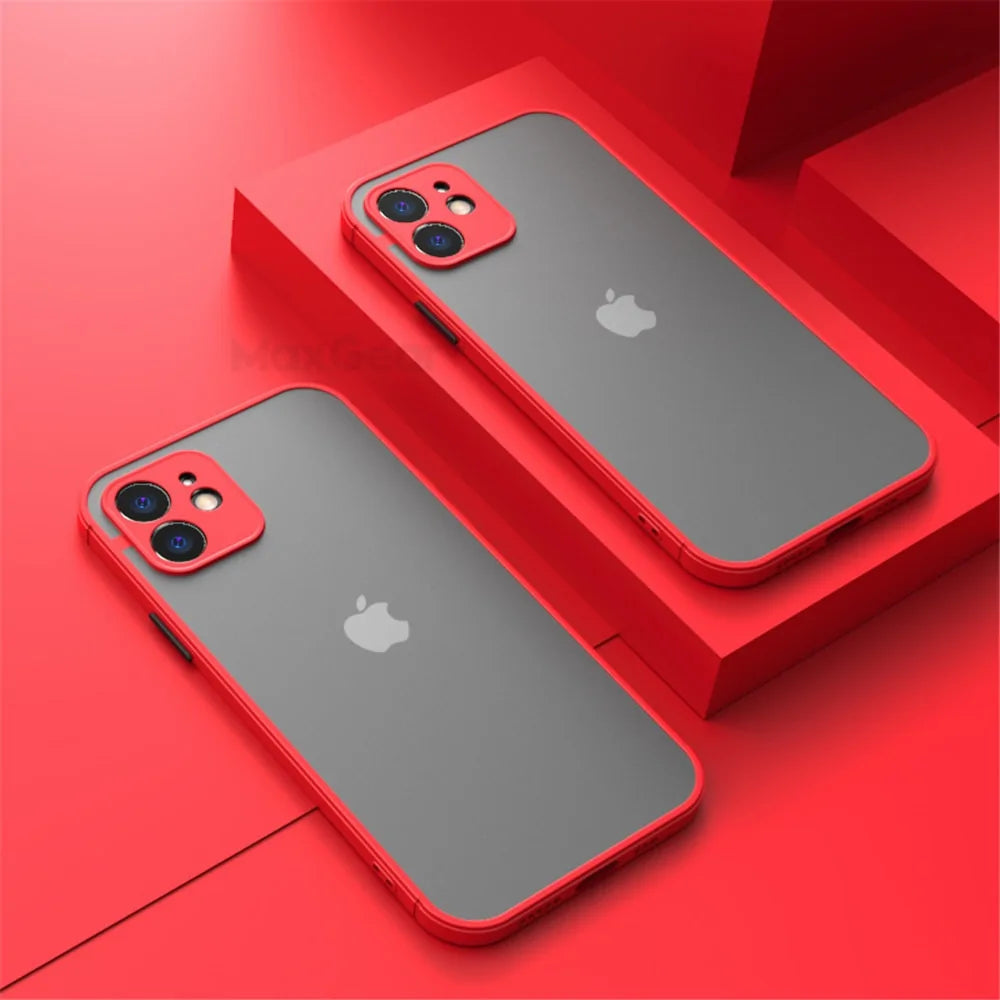 Shockproof Matte Case For iPhone