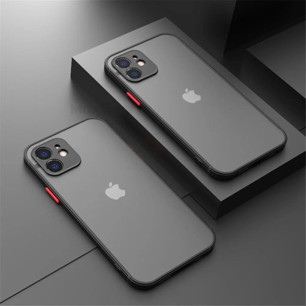 Shockproof Matte Case For iPhone