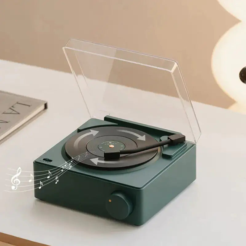 Retro Vinyl Wireless Bluetooth Alarm Clock