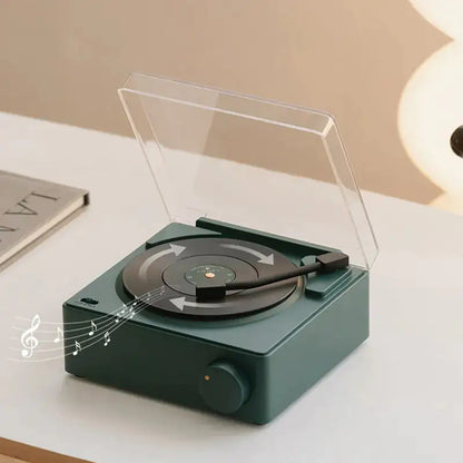 Retro Vinyl Wireless Bluetooth Alarm Clock