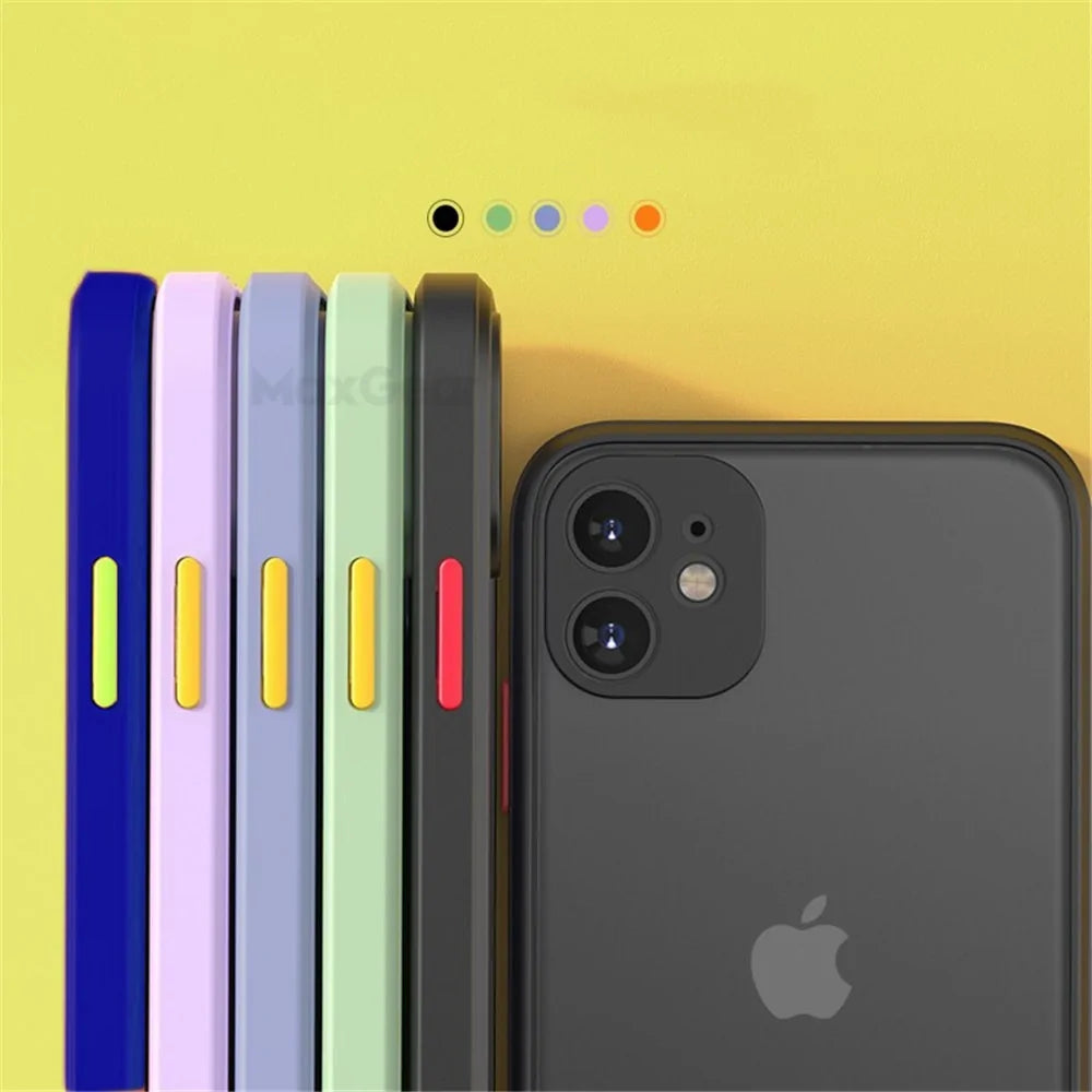 Shockproof Matte Case For iPhone